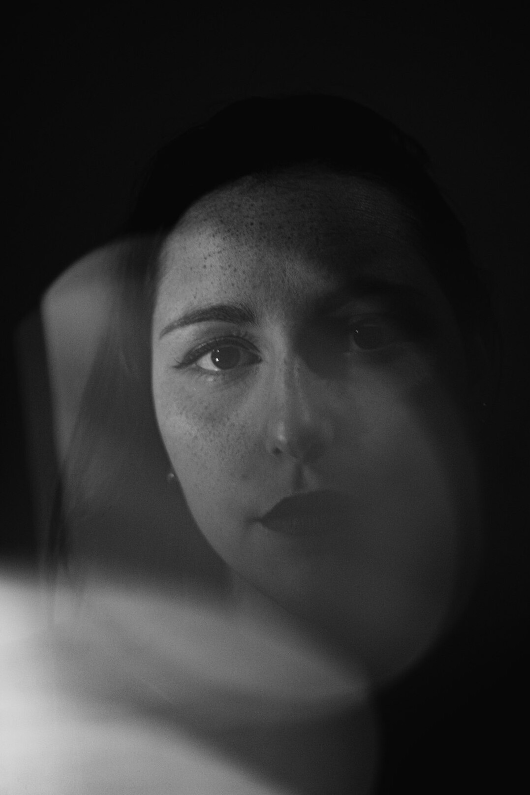 Studio portrait of a Hispanic woman in her 30s, staff writer